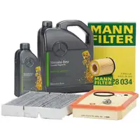 Filterset + 6L ORIGINAL 5W30 MB 229.52 Motor&ouml;l f&uuml;r MERCEDES W/V177 W247 C/X118 H/X247 M260
