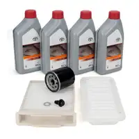 Filterset Filterpaket + 4L ORIGINAL 0W-20 Motor&ouml;l f&uuml;r TOYOTA Aygo (_B1_) 1.0 68 PS
