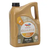 5L TOTAL QUARTZ 9000 ENERGY 5W-40 Engine Oil + BOSCH Oil Filter for CITROEN, FIAT, FORD, PEUGEOT