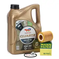 5L TOTAL QUARTZ INEO XTRA FIRST 0W-20 Motor&ouml;l + MANN &Ouml;lfilter f&uuml;r PSA OPEL 1.5 DIESEL