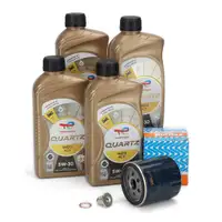 4L TOTAL QUARTZ INEO RCP 5W-30 Motor&ouml;l + PURFLUX &Ouml;lfilter f&uuml;r PSA OPEL TOYOTA 1.2 Turbo