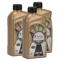 3L 3 Liter TOTAL Motor&ouml;l &Ouml;l QUARTZ INEO XTRA FIRST 0W-20 0W20 PSA B71 2010