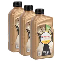 3L 3 Liter TOTAL QUARTZ 9000 0W-30 Motor&ouml;l ACEA A5/B5 API SL/CF f&uuml;r VOLVO VCC95200377
