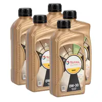 5L 5 Liter TOTAL QUARTZ 9000 0W-30 Motor&ouml;l ACEA A5/B5 API SL/CF f&uuml;r VOLVO VCC95200377