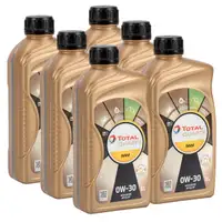 6L 6 Liter TOTAL QUARTZ 9000 0W-30 Motor&ouml;l ACEA A5/B5 API SL/CF f&uuml;r VOLVO VCC95200377