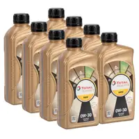 8L 8 Liter TOTAL QUARTZ 9000 0W-30 Motor&ouml;l ACEA A5/B5 API SL/CF f&uuml;r VOLVO VCC95200377