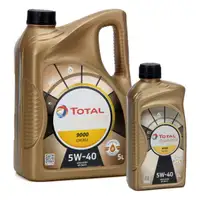 6 L 6 Liter TOTAL QUARTZ 9000 ENERGY 5W-40 Motor&ouml;l &Ouml;l MB 229.5 VW 502/505.00