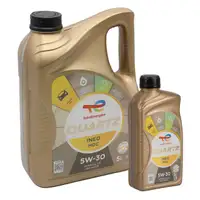 6L 6 Liter TOTAL QUARTZ INEO MDC 5W-30 Motoröl Öl für MB 229.52 Dexos2 Opel OV0401547D30