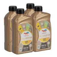 4L 4 Liter TOTAL QUARTZ INEO MDC 5W-30 Motor&ouml;l &Ouml;l f&uuml;r MB 229.52 Dexos2 Opel OV0401547D30