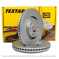 TEXTAR Bremsscheiben Satz f&uuml;r AUDI Q4 F4 SKODA Enyaq VW ID.4/5/7/Buzz vorne 1EA615301B