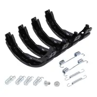 TEXTAR Brake Discs + Pads + Sensor + Brake Shoes for MERCEDES W204 S204 C/A207 (Rear)