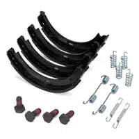 TEXTAR Brake Discs + Pads + Sensor Clamps for MERCEDES A150/160 A160CDI (Front and Rear)