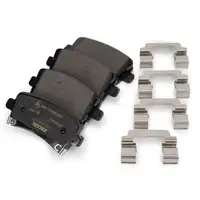 TEXTAR Bremsscheiben + Bel&auml;ge f&uuml;r OPEL Insignia A 17/18 Zoll SAAB 9-5 YS3G vorne + hinten