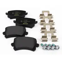 HIRSCHER Bremsscheiben + TEXTAR Bel&auml;ge f&uuml;r VW Passat B6 Sharan Tiguan SEAT Alhambra hinten