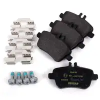 TEXTAR Brake Discs + Brake Pads for MERCEDES W176, W246, C/X117 (without rear sport package)