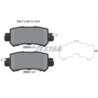 TEXTAR Brake Kit: Brake Discs + Brake Pads for MAZDA CX-3 DK (up to January 2018) &ndash; Rear