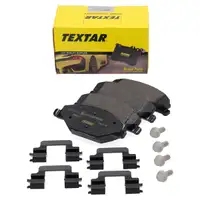 TEXTAR 2568101 Bremsbel&auml;ge Bremsbelagsatz Bremskl&ouml;tze f&uuml;r SKODA Fabia 3 PR-1ZE vorne