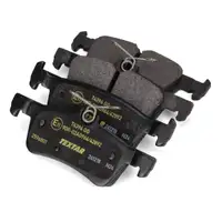 TEXTAR Bremsscheiben + Bel&auml;ge f&uuml;r PEUGEOT 308 II ohne elektr. Feststellbremse hinten