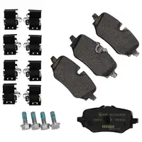 TEXTAR 2668701 Brake Pads + Warning Contact Sensor for BMW 2 Series U06 Active Tourer (Rear)