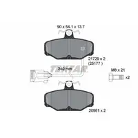 TEXTAR 2172902 Bremsbel&auml;ge + Warnkontaktsensor f&uuml;r FORD Scorpio 1 2 ab 08.1992 hinten