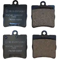 TEXTAR 2191901 Bremsbeläge für MERCEDES W203 CL203 C209 R171 hinten 0034202720