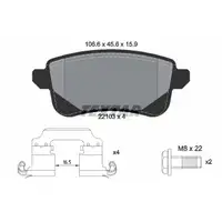 TEXTAR Bremsscheiben + Bel&auml;ge f&uuml;r NISSAN Juke F16 bis 03.2024 RENAULT Megane 4 hinten