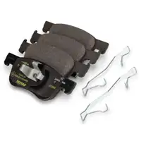 TEXTAR Bremsen Set Bremsscheiben + Bremsbel&auml;ge f&uuml;r OPEL Adam Corsa E Zoll vorne + hinten