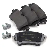 SHW Bremsscheiben + TEXTAR Bremsbel&auml;ge + Sensor f&uuml;r AUDI RS4 B9 RS5 F5 450 PS hinten