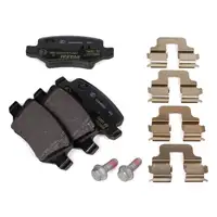 TEXTAR Bremsscheiben + Bremsbel&auml;ge f&uuml;r MERCEDES A-Klasse W168 Vaneo 414 hinten