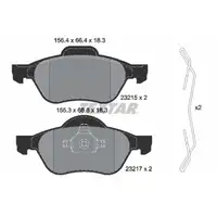 TEXTAR Bremsscheiben + Bremsbel&auml;ge f&uuml;r RENAULT Laguna 3 1.6 16V 1.5/2.0 dCi vorne