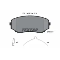 TEXTAR Bremsscheiben + Bel&auml;ge f&uuml;r MITSUBISH Ecipse Cross Outlander 3 2.4 Hybrid vorne