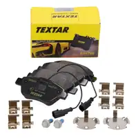 TEXTAR 2370601 Bremsbel&auml;ge + Warnsensor f&uuml;r FIAT 500 312 Fiorino Linea Punto Qubo vorne