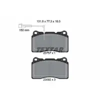 TEXTAR 2375701 Bremsbel&auml;ge + Warnkontaktsensor f&uuml;r ALFA ROMEO 159 939_ ab Fgst. vorne