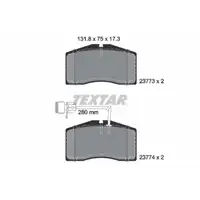 TEXTAR 2377301 Bremsbel&auml;ge + Warnkontaktsensor f&uuml;r AUDI A8 S8 4D D2 PR-1ZL vorne