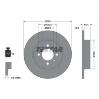 TEXTAR 92064903 Bremsscheiben Satz f&uuml;r RENAULT Laguna / Grandtour 1 Safrane hinten