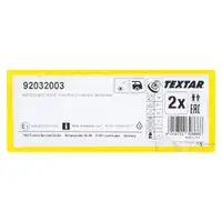 TEXTAR 92032003 Bremsscheiben Satz f&uuml;r MERCEDES 190 W201 E-Klasse W124 hinten
