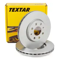 TEXTAR 92145703 Bremsscheiben Satz f&uuml;r FIAT Punto 199_ OPEL Adam 14 Zoll Corsa D E vorne