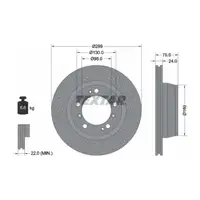 TEXATR 92100105 Bremsscheiben Satz f&uuml;r PORSCHE 996 997 Boxster Cayman 987 hinten