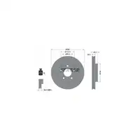 TEXTAR 92109403 Bremsscheiben Satz f&uuml;r NISSAN Almera Tino Maxima Primera X-Trail vorne