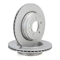 TEXTAR 92122703 Brake Disc Set for BMW 5 Series E60, E61 (520-530i, 520-530d) and E63 (630i) &ndash; Rear