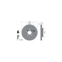 TEXTAR 92125503 Bremsscheiben Satz f&uuml;r MAZDA 6 GG GY 1.8 2.0 2.3 2.0DI 2.0CiTD vorne