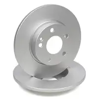 TEXTAR Brake Discs + Pads + Sensor Clamps for MERCEDES A150/160 A160CDI (Front and Rear)