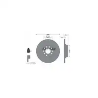 TEXTAR 92132503 Bremsscheiben Satz f&uuml;r AUDI A6 4F C6 PR-1KQ/1KD/2ED hinten