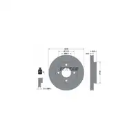 TEXTAR 92134803 Bremsscheiben Satz f&uuml;r MITSUBISHI Colt 6 SMART ForFour 454 vorne