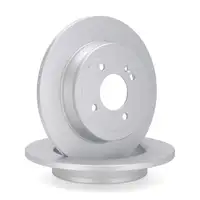 TEXTAR Brake Discs + Brake Pads for HYUNDAI Accent 4 with ABS and KIA Rio 3 (UB) (Rear)