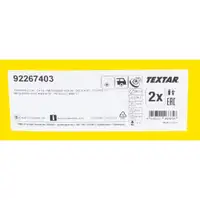 TEXTAR 92267403 Bremsscheiben Satz f&uuml;r PSA C4 Aircross 4008 MITSUBISHI Outlander 3 hinten