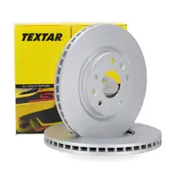 TEXTAR 92274203 Brake Disc Set for Nissan Leaf ZE0, Qashqai, 2 X-Trail, 3 Koleos (2 front discs)