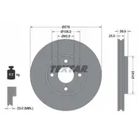 TEXTAR 92279003 Brake Disc Set for FORD Ecosport (up to June 2017) &ndash; Front