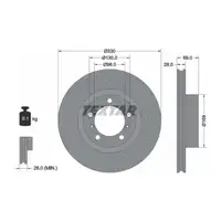 TEXTAR Bremsscheiben Satz f&uuml;r PORSCHE 997 991 718 Boxster Cayman 981 982 vorne