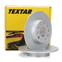 TEXTAR 92224903 Bremsscheiben Satz f&uuml;r VW Golf 6 7 8 T-Roc Touran A3 8P 8V 8Y Q2 TT hinten